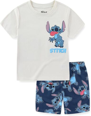 Disney Lilo & Stitch Boys Short Sleeve T-Shirt and Mesh Short Set for Big Kids in Kuwait