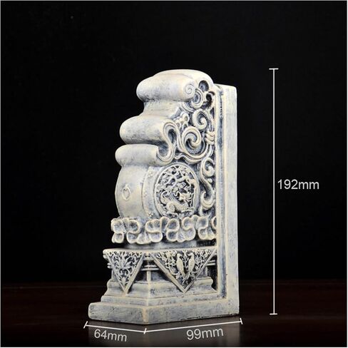 Bookend Support Vintage Book Ends Holders for Heavy Books Desktop Bookends Study Room Tea Office Decoration Auspicious Bookends in Saudi Arabia
