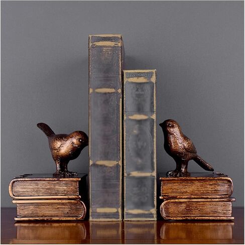 Bookend Support Book Ends for Shelves Vintage Bird Bookends Heavy Duty for Office School and Home Accessories Bookends in Saudi Arabia