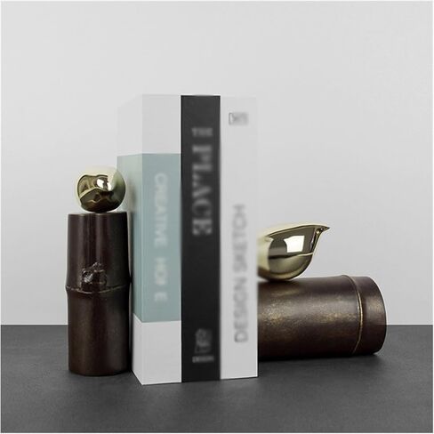 Bookend Support Book Ends for Shelves Chinese Style Resin Bird Booken Decorative Accessories to Hold Books Firmly on Bookshelf Bookends in Saudi Arabia