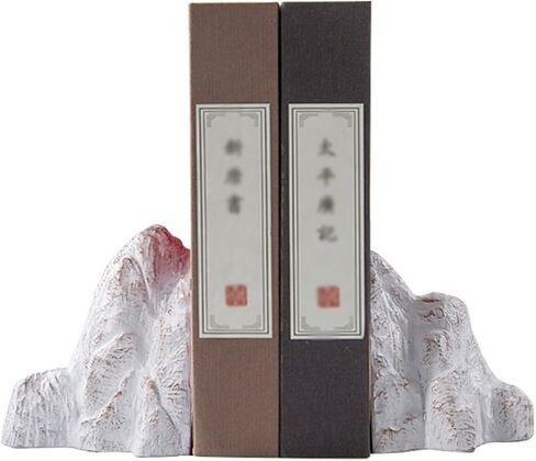 Bookend Support Chinese Bookends Study Room Zen Fake Mountain Bookend Handicraft Decorations Living Office Home Furnishings Bookends in Saudi Arabia