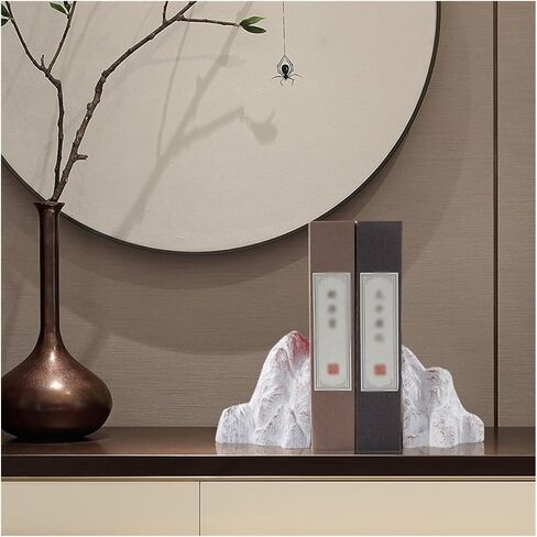 Bookend Support Chinese Bookends Study Room Zen Fake Mountain Bookend Handicraft Decorations Living Office Home Furnishings Bookends in Saudi Arabia