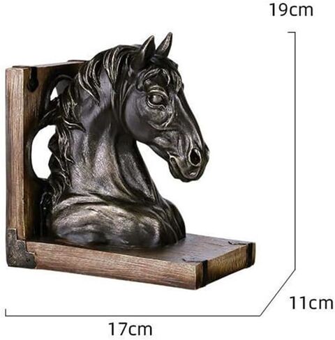 Bookend Support Horse Decorative Bookends Heavy Duty Book Ends to Hold Books Perfect Stopper Bookends in Saudi Arabia
