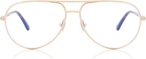 Tom Ford Eyeglasses FT 5829 -B 028 Shiny Rose Gold, t Logo/Blue Block Lenses in Kuwait