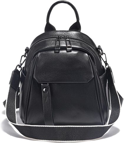zency Genuine Leather Small Backpack for Women Convertible Shoulder Bag Purse (Yellow) in Saudi Arabia