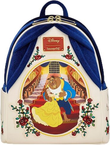 Loungefly Disney Beauty and the Beast Belle & Beast Velvet Mini Backpack — BoxLunch Exclusive MULTI NONE in Kuwait