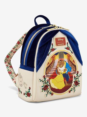 Loungefly Disney Beauty and the Beast Belle & Beast Velvet Mini Backpack — BoxLunch Exclusive MULTI NONE in Kuwait
