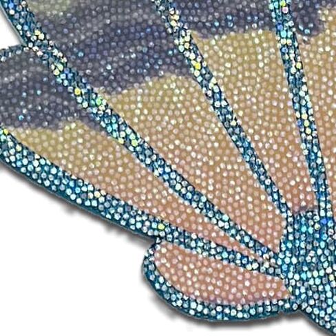 فطائر حلمة PASTEASE - فطائر حلمة حورية البحر السائلة من رغوة البحر باللونين الأخضر والوردي - إكسسوار جمالي لحفلات EDM أو النادي in Kuwait