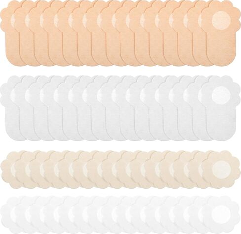 60 PCS Disposable Nipple Covers, Reusable Sticky Pasties Breast Lift Tape for Women, Adhesive Petals Nipple Pasties Breathable Invisible Boob Lift Tape for Backless or Strapless, Swimwear in Saudi Arabia