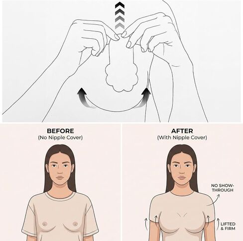 60 PCS Disposable Nipple Covers, Reusable Sticky Pasties Breast Lift Tape for Women, Adhesive Petals Nipple Pasties Breathable Invisible Boob Lift Tape for Backless or Strapless, Swimwear in Saudi Arabia