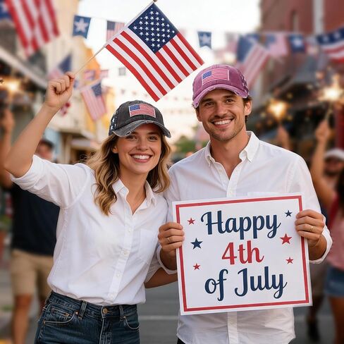 2 Pack American Flag Hat Baseball Cap, Embroidery Washed Patriotic USA 4th of July Hat for Men Women in Saudi Arabia