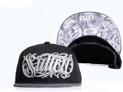 قبعة Sullen Peravcas III Tattoo Lifestyle Graphic Snapback Artist Series Flat Bill Hat باللون الأسود in Kuwait