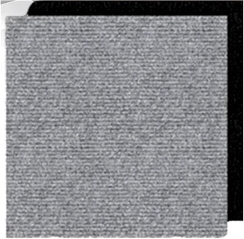 Solid Color Carpet 1-40pcs Self-Adhesive Carpet 30x30cm Peel Stick Removable Sticker Floor Mats for DIY Home Furnishing Tiles Hallway Indoor(W005 Black,30x30cm(30Pcs)) in Kuwait