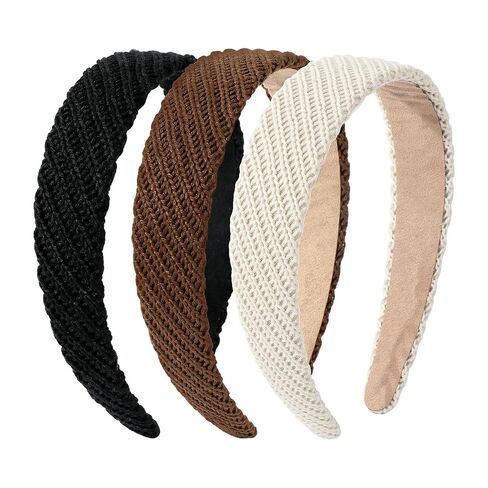 VOBOBE Knitted Headbands for Women, Non Slip Trendy Women Headband Soft Comfortable Fashion Hairband, Pack of 3 in Saudi Arabia