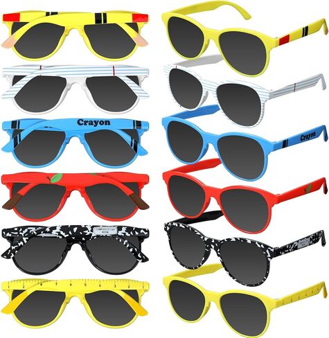 Copkim Back to School Glasses Bulk First Day of School Party Decorations Glasses Pencil Marble Notebook Line Gifts in Kuwait