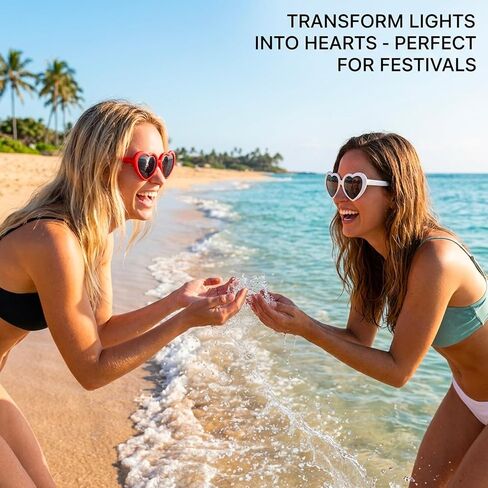 3Pcs Heart Diffraction Glasses, Diffraction Glasses with Heart-Shaped Visual Effects, Heart Shaped Sunglasses for Festival Rave Party Accessories for Women/Men Rave Glassess in Saudi Arabia