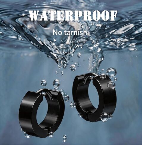 19 Pairs Earrings for Men Cross Hoop Dangle Earrings Stud Kit Stainless Steel Piercing Jewelry Mens Black Studs Earrings Set in Saudi Arabia