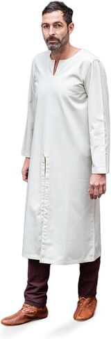 Burgschneider Men's Historical Under Tunic Gilbert Cotton - Medieval Viking Undergarment LARP Cosplay & Reenactment in Saudi Arabia