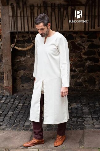 Burgschneider Men's Historical Under Tunic Gilbert Cotton - Medieval Viking Undergarment LARP Cosplay & Reenactment in Saudi Arabia