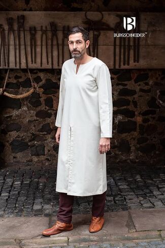 Burgschneider Men's Historical Under Tunic Gilbert Cotton - Medieval Viking Undergarment LARP Cosplay & Reenactment in Saudi Arabia