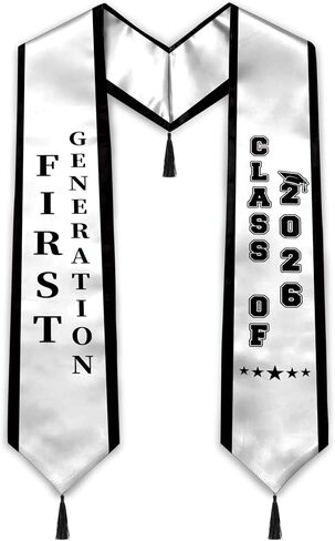 First Generation Graduation Stole Class of 2026,First Gen Graduation Sash 72" in Saudi Arabia