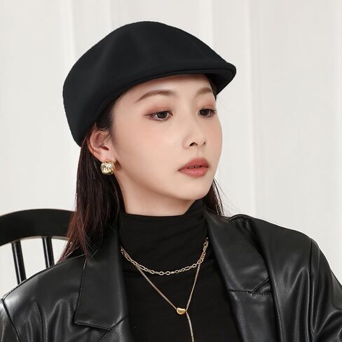 Classic Newsboy Hat for Women's Cap 8 Panel Wool Beret Hat in Kuwait