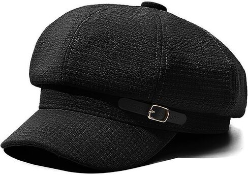 Waffle Newsboy Cap for Women - Vintage Retro Eight-Panel Hat in Soft Plaid Fabric in Saudi Arabia