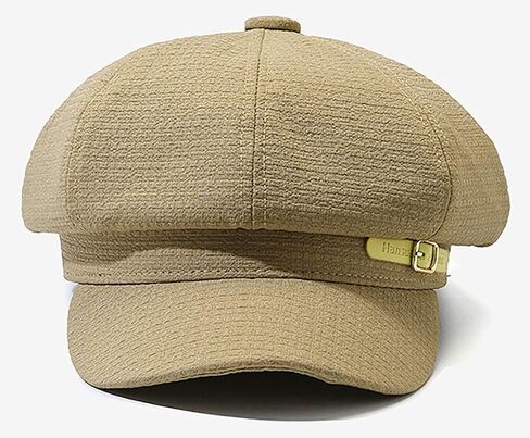 Waffle Newsboy Cap for Women - Vintage Retro Eight-Panel Hat in Soft Plaid Fabric in Saudi Arabia