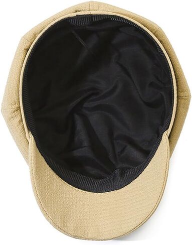 Waffle Newsboy Cap for Women - Vintage Retro Eight-Panel Hat in Soft Plaid Fabric in Saudi Arabia