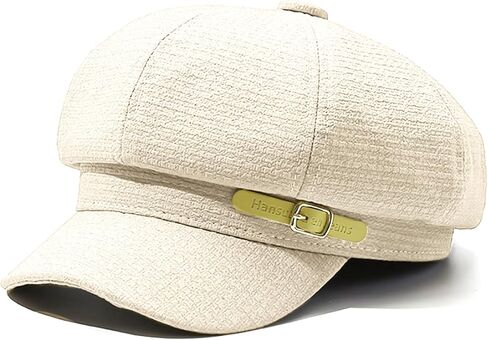 Waffle Newsboy Cap for Women - Vintage Retro Eight-Panel Hat in Soft Plaid Fabric in Saudi Arabia