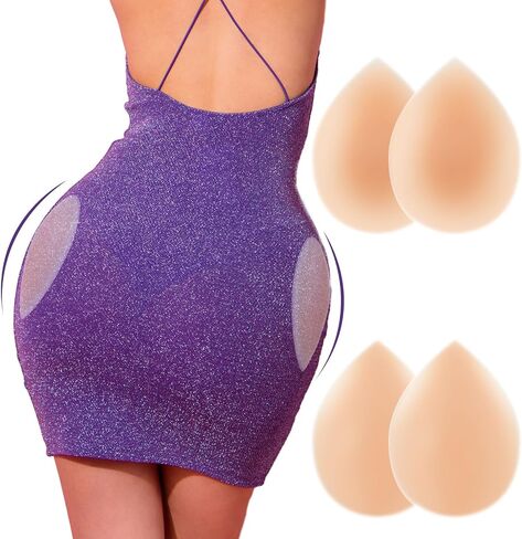 Shyyween Silicone Hip Pads Adhesive for Women, Sticky Butt Lift Enhancer Pads, Reusable Silicone Hip Enhancer for Women in Kuwait