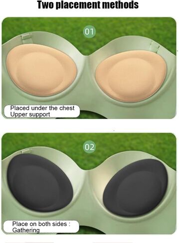 2 Pairs Removable Bra Pads Breast Inserts Self-Adhesive Silicone Bra Inserts Breast Pads Invisible Padded Bra Cups Insert Bikini Push Up Sticky Bra Cups Sports Cups for Swimsuit Bikini Top in Saudi Arabia