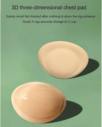 2 Pairs Removable Bra Pads Breast Inserts Self-Adhesive Silicone Bra Inserts Breast Pads Invisible Padded Bra Cups Insert Bikini Push Up Sticky Bra Cups Sports Cups for Swimsuit Bikini Top in Saudi Arabia