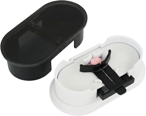 EQUADOSE Precision Pill Splitter with Centering Guide, Dual Stainless-Steel Blades for Small & Large Tablets, Accurate Halves & Quarters for Medication, Vitamins and Pet Pills, Black in Kuwait