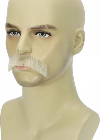 Blonde Fake Mustache for Men, Realistic Lace Mustache, Lightweight Natural Look Costume Mustache for Cosplay, Halloween, Stage & Party in Saudi Arabia