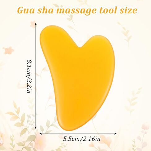 Kenaoeo 30 Pcs Gua Sha Facial Tools Bulk Heart Shaped Massage Tool Set for Face Body Skin Care Spa Acupuncture Relieve Muscle Tension Puffiness, Resin Wax Material, 3.2 × 2.2 Inches in Saudi Arabia