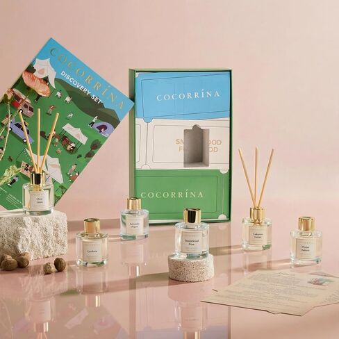 COCORRÍNA Reed Diffuser Set of 6, 10.2oz Scented Oil Diffuser with Sticks, Aromatherapy Essential Oil Diffusers, Home Fragrance for Bathroom & Office Decor, Long Lasting Fragrance Gift Set for Women in Saudi Arabia