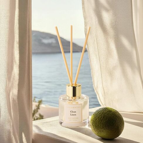 COCORRÍNA Reed Diffuser Set of 6, 10.2oz Scented Oil Diffuser with Sticks, Aromatherapy Essential Oil Diffusers, Home Fragrance for Bathroom & Office Decor, Long Lasting Fragrance Gift Set for Women in Saudi Arabia