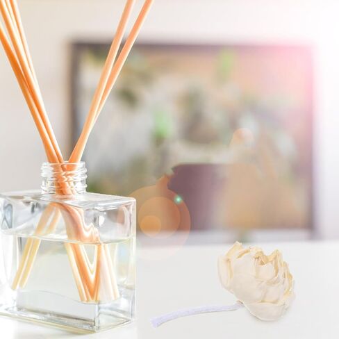 3pcs Flower Diffuser for Essential Oils - Sola Paper Flower Diffuser with Cotton Rope - Aromatherapy Decorative Floral Heads Natural Material for Home in Saudi Arabia