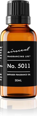 AirScent رقم 5011 زيت ناشر عطر Dupe مستوحى من Labo's Noir Twenty Nine - خشب الأرز والبرغموت والتبغ - مزيج زيت عطري للناشرين والصناعات بالموجات فوق الصوتية وبدون ماء - 10 مل in Kuwait