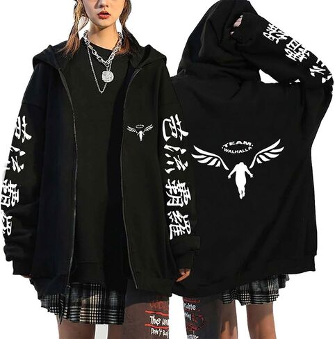 للجنسين الكبار أنيمي طوكيو سترة مقنعين سترة Merch Valhalla معطف Manjirou سانو البلوز تأثيري حلي in Kuwait