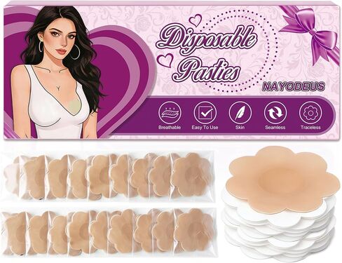 150 Pcs Pasties Nipple Covers for Women - Disposable Nipple Pasties Friendly Breathable No-Show Nipple Stickers Nipple Tape. in Saudi Arabia