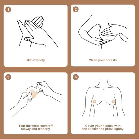 150 Pcs Pasties Nipple Covers for Women - Disposable Nipple Pasties Friendly Breathable No-Show Nipple Stickers Nipple Tape. in Saudi Arabia