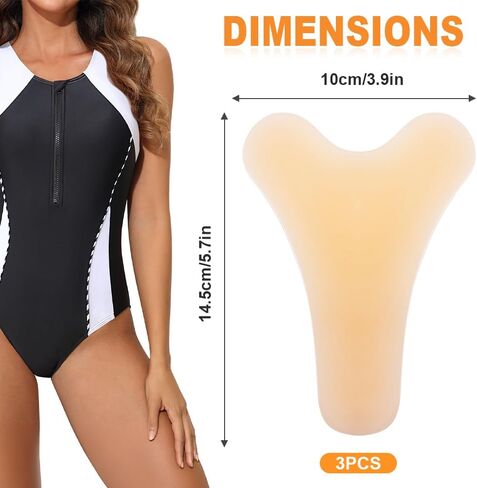 3 Pack Silicone Camel Toe Concealer, Seamless Invisible Privacy Patch, Reusable Hider for Leggings Yoga Swimwear in Kuwait