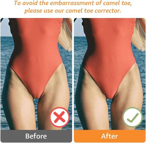 3 Pack Silicone Camel Toe Concealer, Seamless Invisible Privacy Patch, Reusable Hider for Leggings Yoga Swimwear in Kuwait