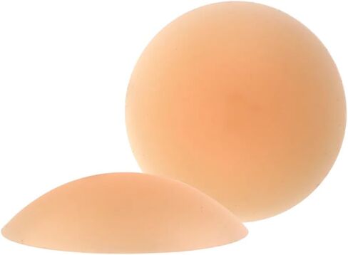 DeepSage Seamless Reusable Silicone Nipple Covers - Invisible Adhesive Pasties for Women, 2 Pairs, Waterproof nipple petals (CREME) in Saudi Arabia