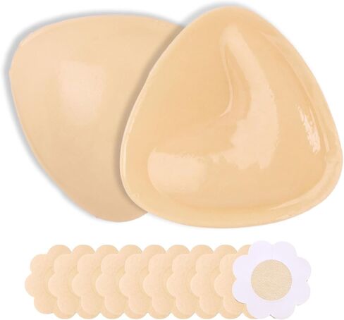 Double-Sided Adhesive Push-Up Bra Inserts - Reusable Sticky Bra Pads for Swimwear & Sports Bras in Saudi Arabia