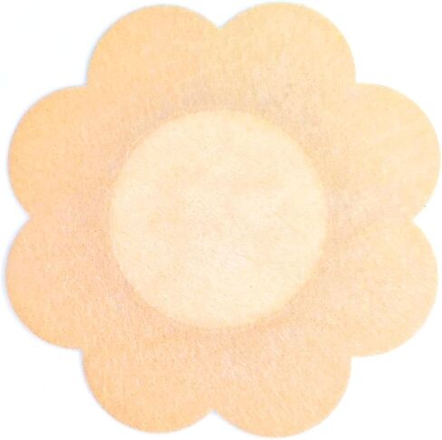 40 Pieces of 6cm Beige Reusable Nipple Covers, Disposable Adhesive Pasties with Seamless Design for Women in Saudi Arabia