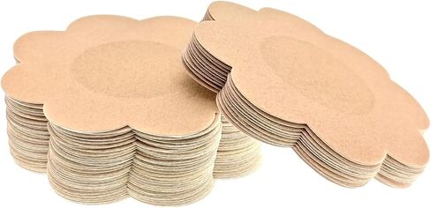 40 Pieces of 6cm Beige Reusable Nipple Covers, Disposable Adhesive Pasties with Seamless Design for Women in Saudi Arabia