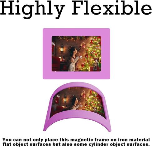 Haploon 50 Pack 4x6 Colorful Magnetic Photo Frames, Fridge Picture Frame Magnets, Reusable Magnet Frame Photo Magnets Sleeves for Refrigerator, Locker, Office, Kitchen Cabinet (5 Color) in Saudi Arabia